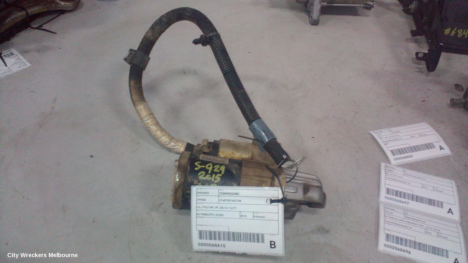 HOLDEN COMMODORE STARTER, 3.6, LFX/LWR, VF, 05/2013 - 12/2017 - Image 2