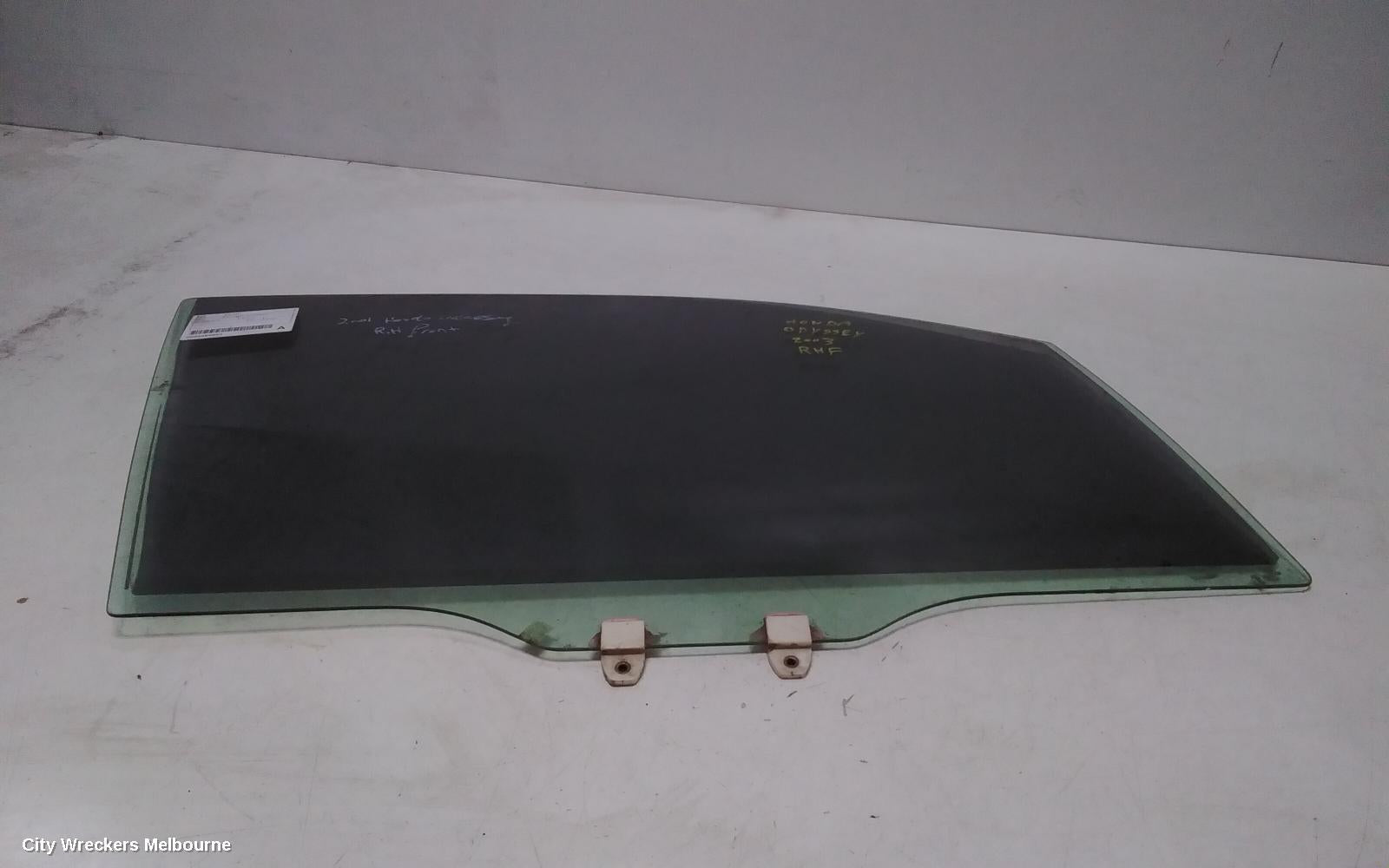 HONDA ODYSSEY RIGHT FRONT DOOR WINDOW, RA, 04/2000 - 06/2004 - Image 2