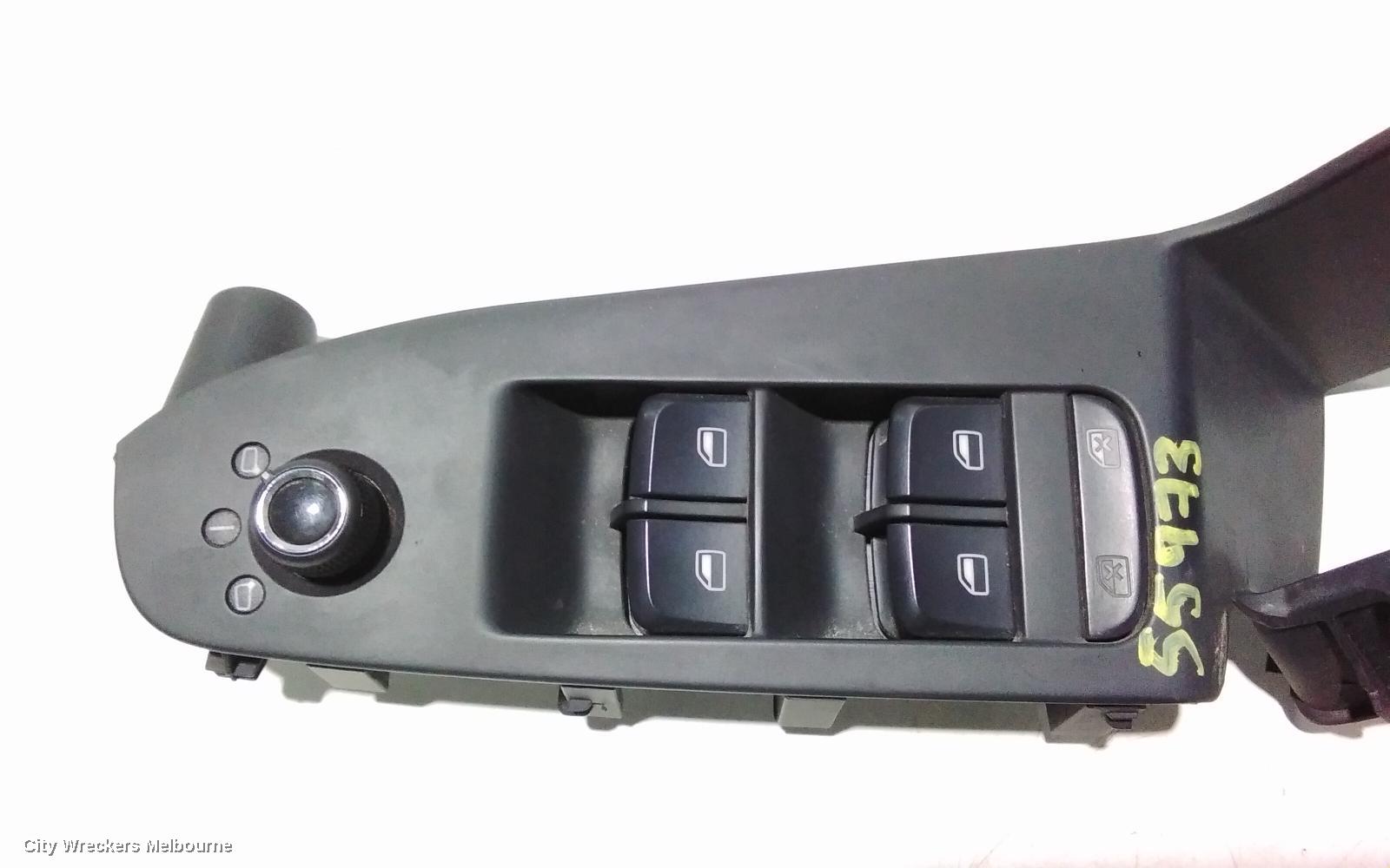 AUDI A4 PWR DR WIND SWITCH, RH FRONT (MASTER SWITCH), B8 8K, 02/2008 - 06/2012 - Image 2