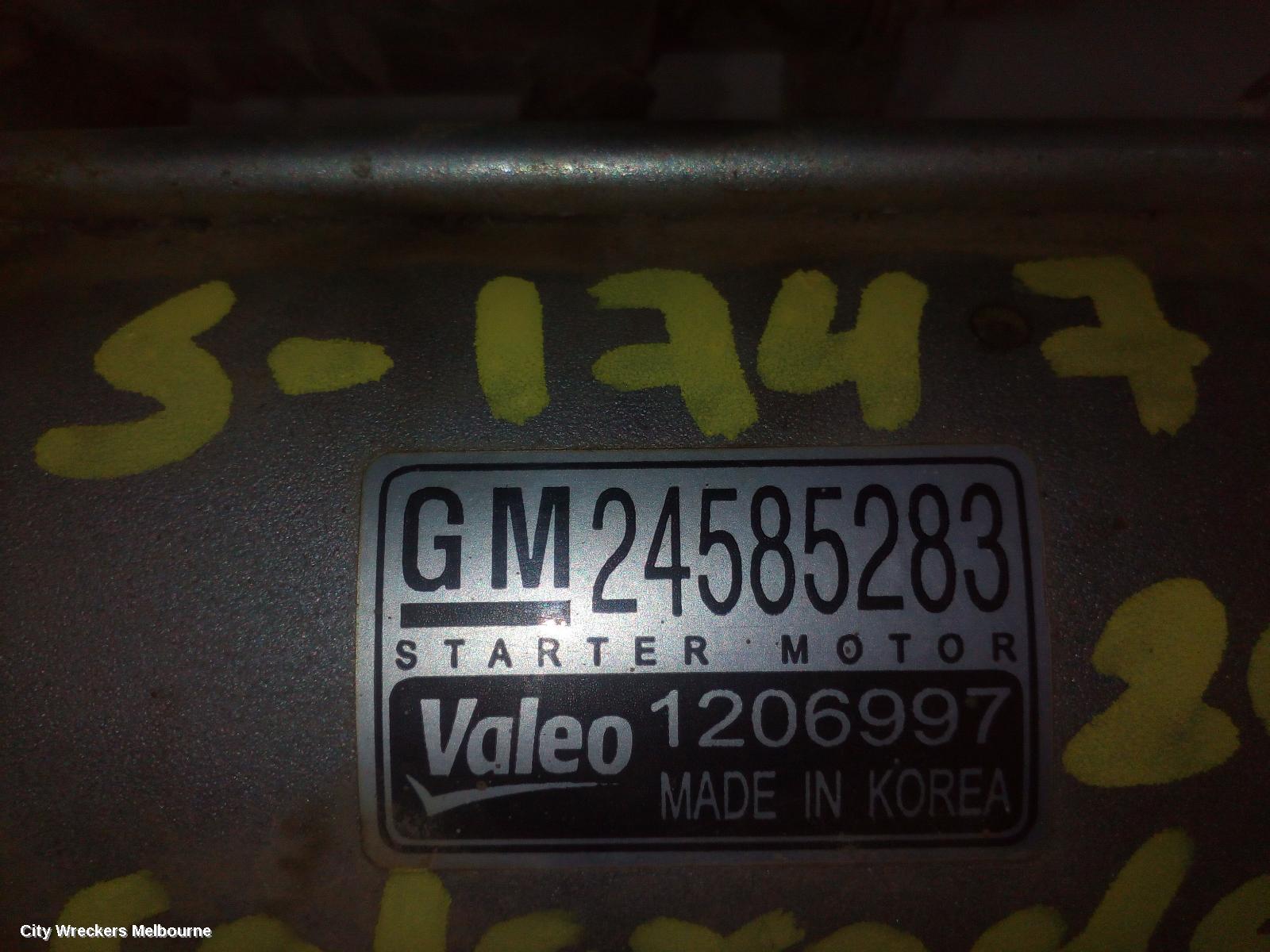 HOLDEN COLORADO STARTER, DIESEL, RG/RG7, 07/2016 - 12/2020 - Image 3
