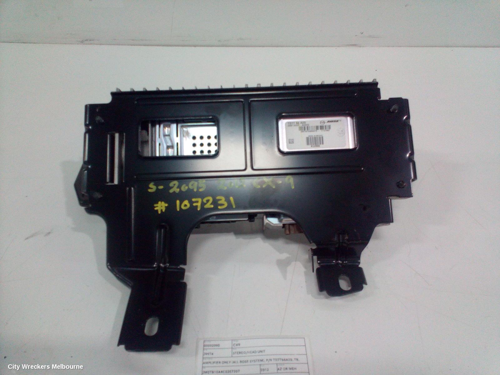 MAZDA CX9 RADIO/CD/DVD/SAT/TV, AMPLIFIER ONLY (ALL BOSE SYSTEM), P/N TD7766A20, TB, 12/2007 - 12/2015 - Image 2