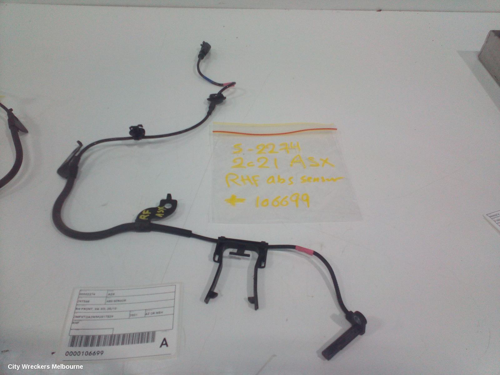 MITSUBISHI ASX ABS SENSOR, RH FRONT, XA-XD, 05/2010 ONWARDS - Image 2