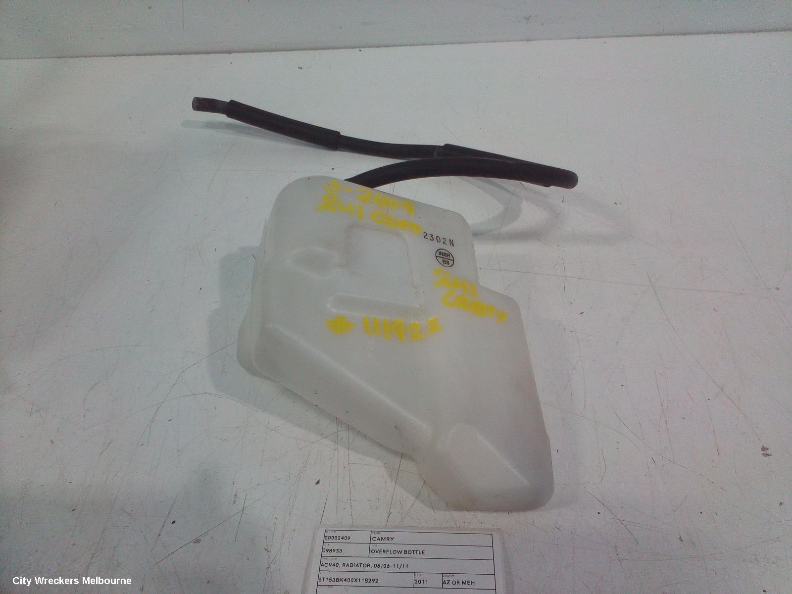 TOYOTA CAMRY OVERFLOW BOTTLE, ACV40, RADIATOR, 06/2006 - 11/2011 - Image 3