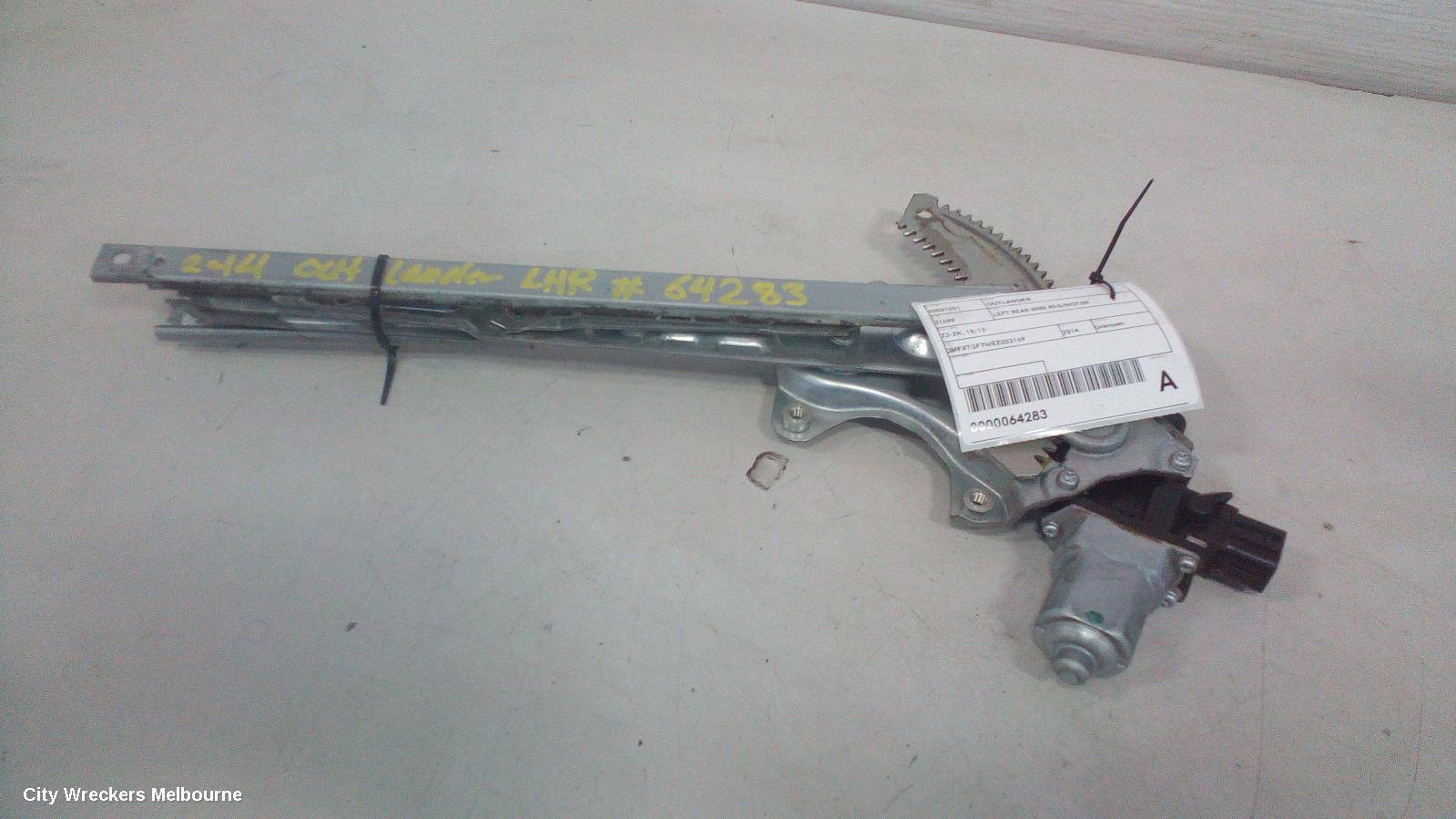 MITSUBISHI OUTLANDER LEFT REAR WND REG/MOTOR, ZJ-ZK, 10/2012 ONWARDS - Image 1