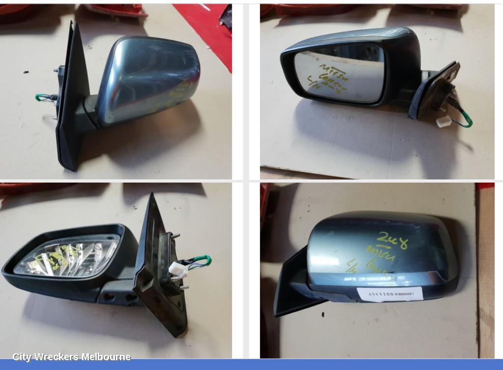MITSUBISHI LANCER LEFT DOOR MIRROR, CJ, NON INDICATOR, MANUAL FOLDING TYPE, 07/2007 - 06/2014 - Image 1