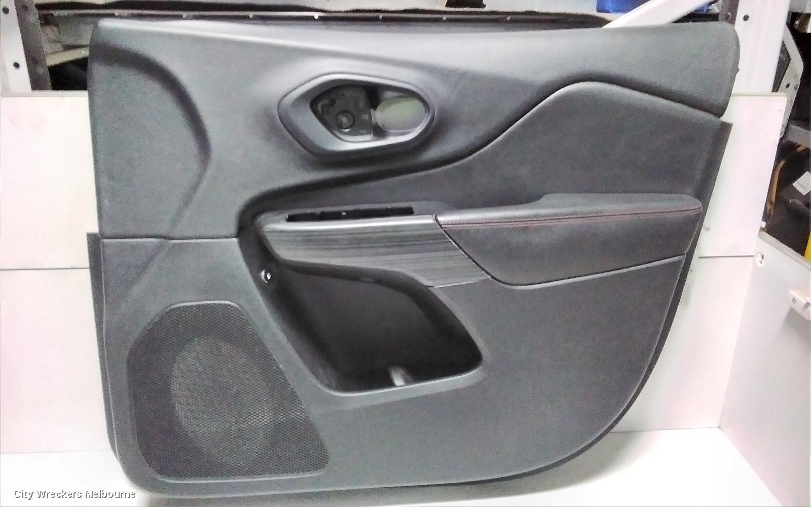 JEEP CHEROKEE DOOR TRIM, RH FRONT, KL, LEATHER, TRAILHAWK, 02/2014 - 03/2018 - Image 1