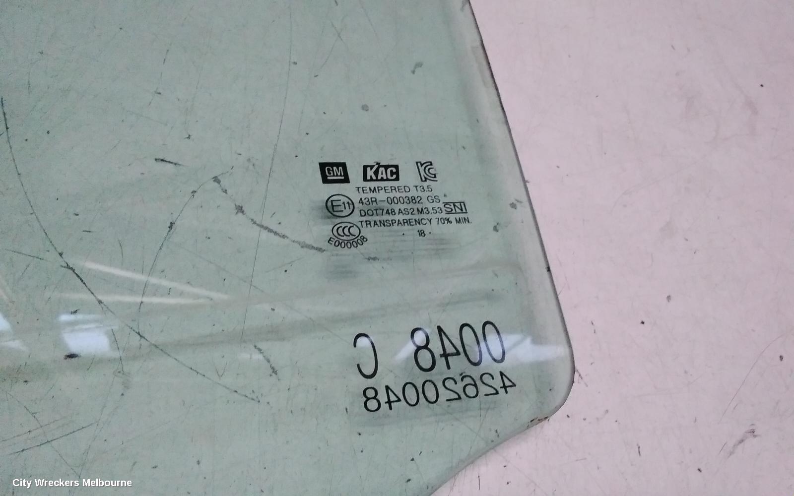 HOLDEN TRAX LEFT REAR DOOR WINDOW, TJ SERIES, 08/2013 - 12/2020 - Image 3