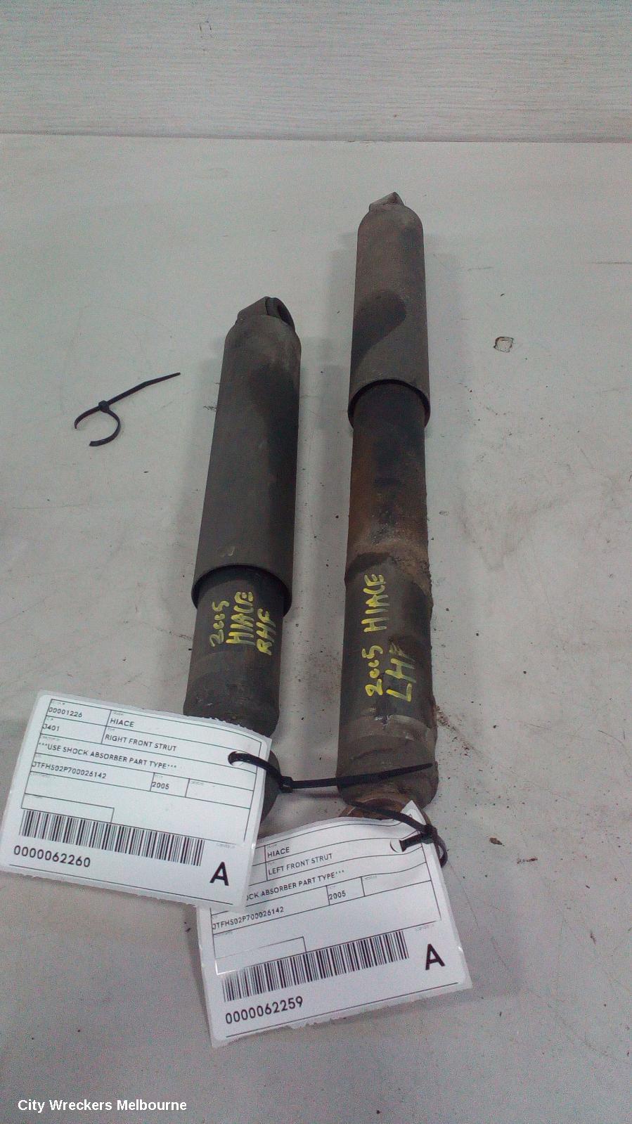 TOYOTA HIACE RIGHT FRONT STRUT, ***USE SHOCK ABSORBER PART TYPE*** - Image 2