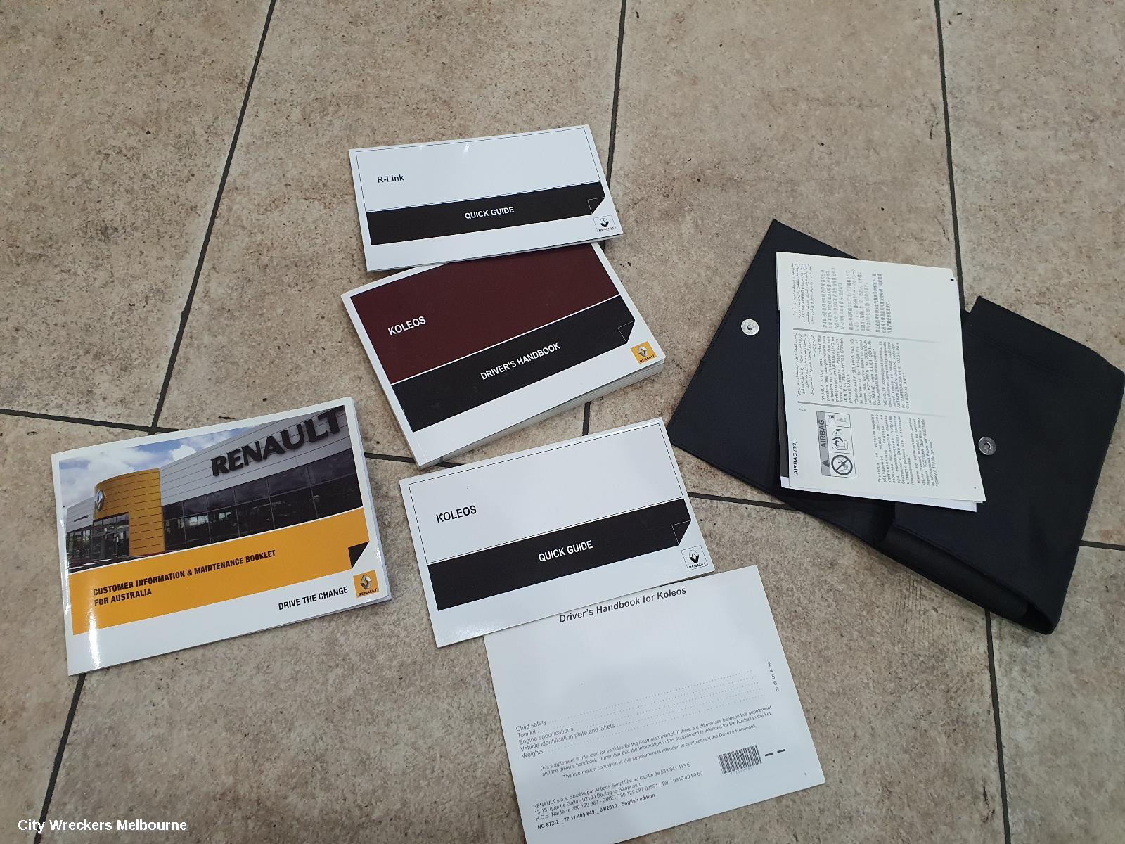 RENAULT KALEOS OWNERS HANDBOOK, H45 11/2011 - 08/2013 - Image 1