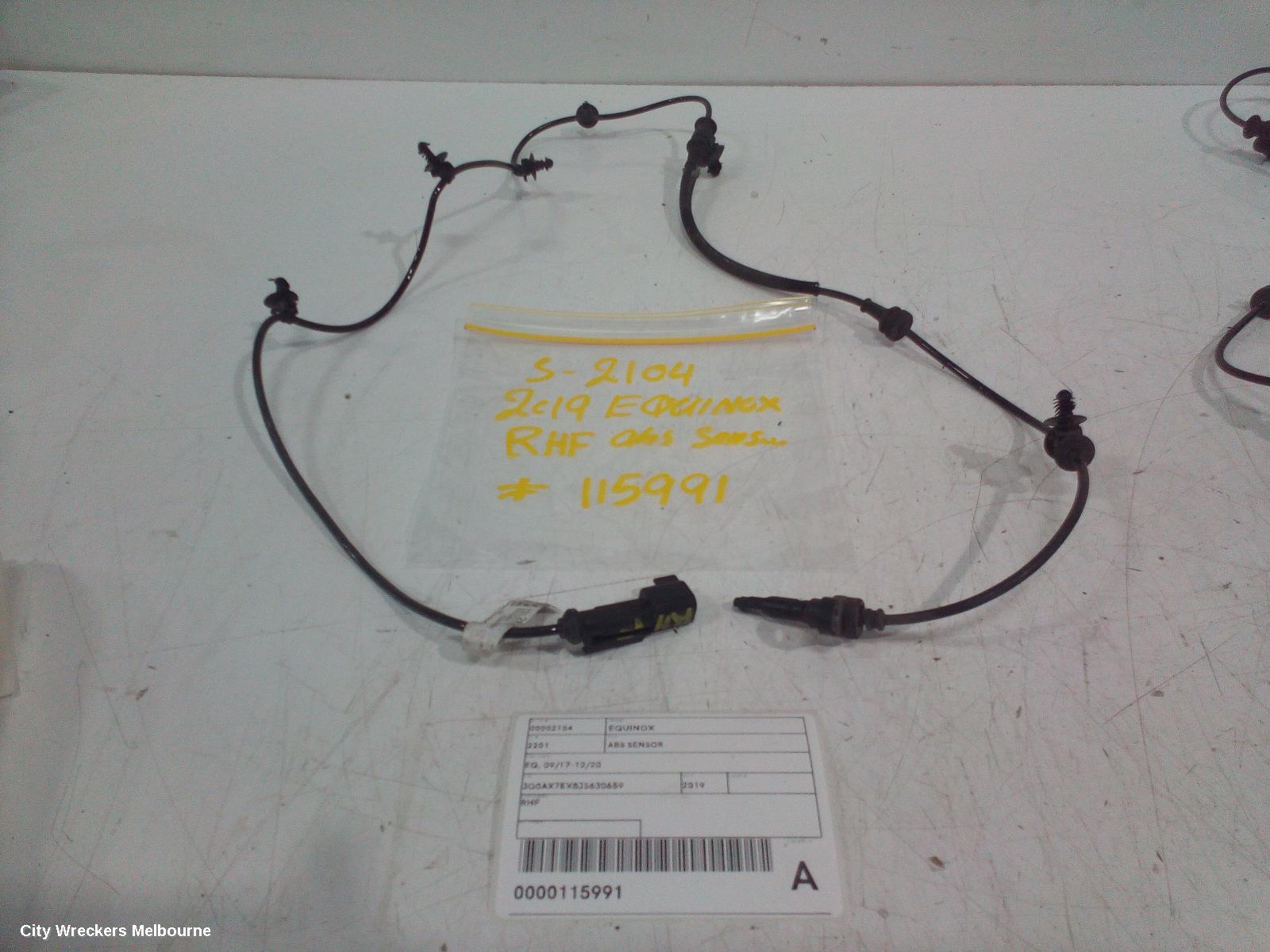 HOLDEN EQUINOX ABS SENSOR, EQ, RH FRONT, 09/2017 - 12/2020 - Image 2