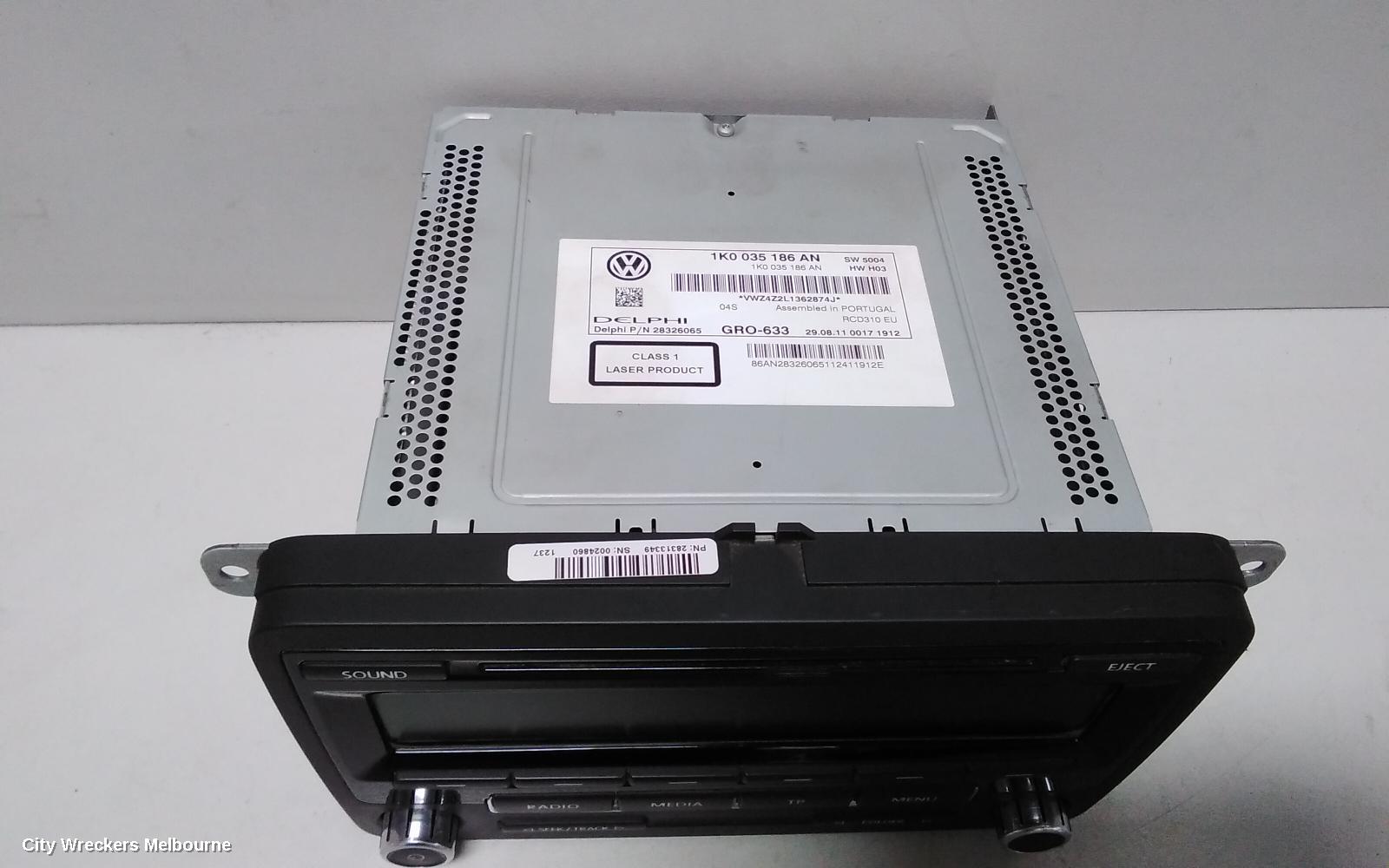 VOLKSWAGEN GOLF RADIO/CD/DVD/SAT/TV, RADIO, GEN 6, 12/2008 - 01/2016 - Image 3