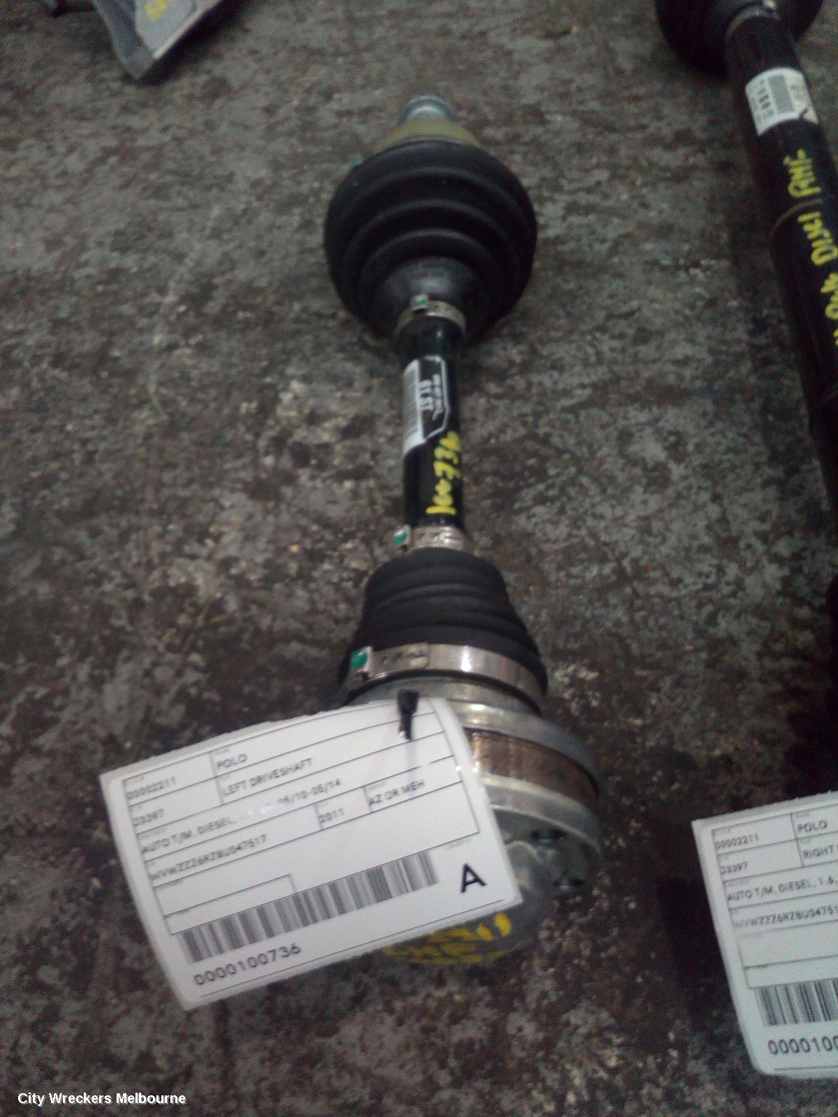 VOLKSWAGEN POLO LEFT DRIVESHAFT, AUTO T/M, DIESEL, 1.6, 6R, 05/2010 - 05/2014 - Image 3