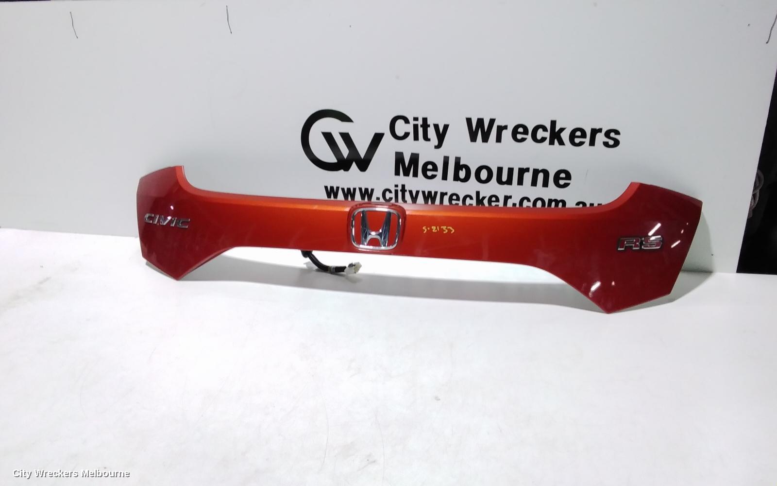 HONDA CIVIC REAR GARNISH, TAILGATE GARNISH, 10TH GEN, HATCH, VTI/VTI-S/VTI-L/RS/VTI-LX, 02/2017 - 08/2021 - Image 1