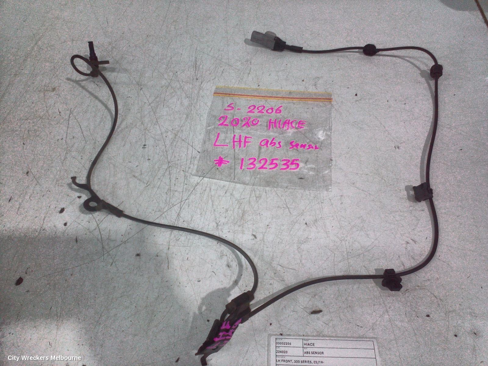TOYOTA HIACE ABS SENSOR, LH FRONT, 300 SERIES, 02/2019 ONWARDS - Image 2