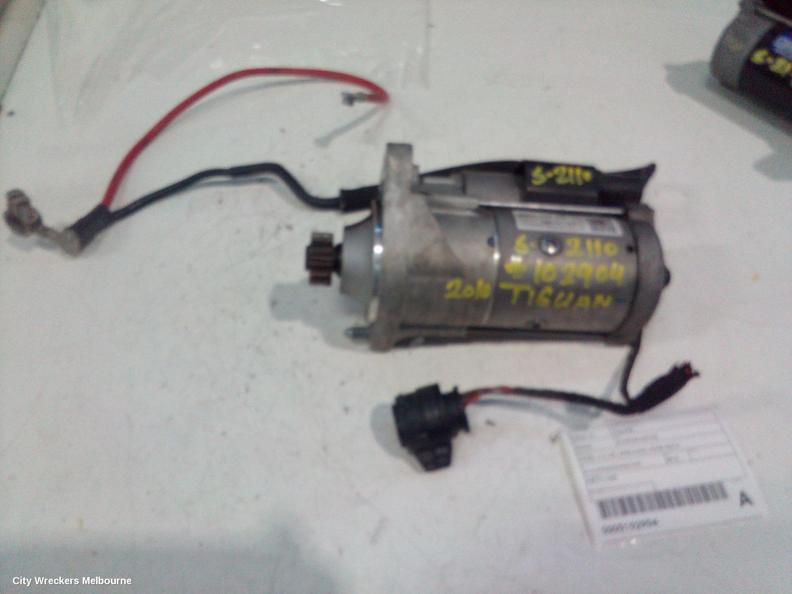 VOLKSWAGEN TIGUAN STARTER, DIESEL, 2.0, 5N, CFFB CODE, 05/2008 - 08/2016 - Image 1