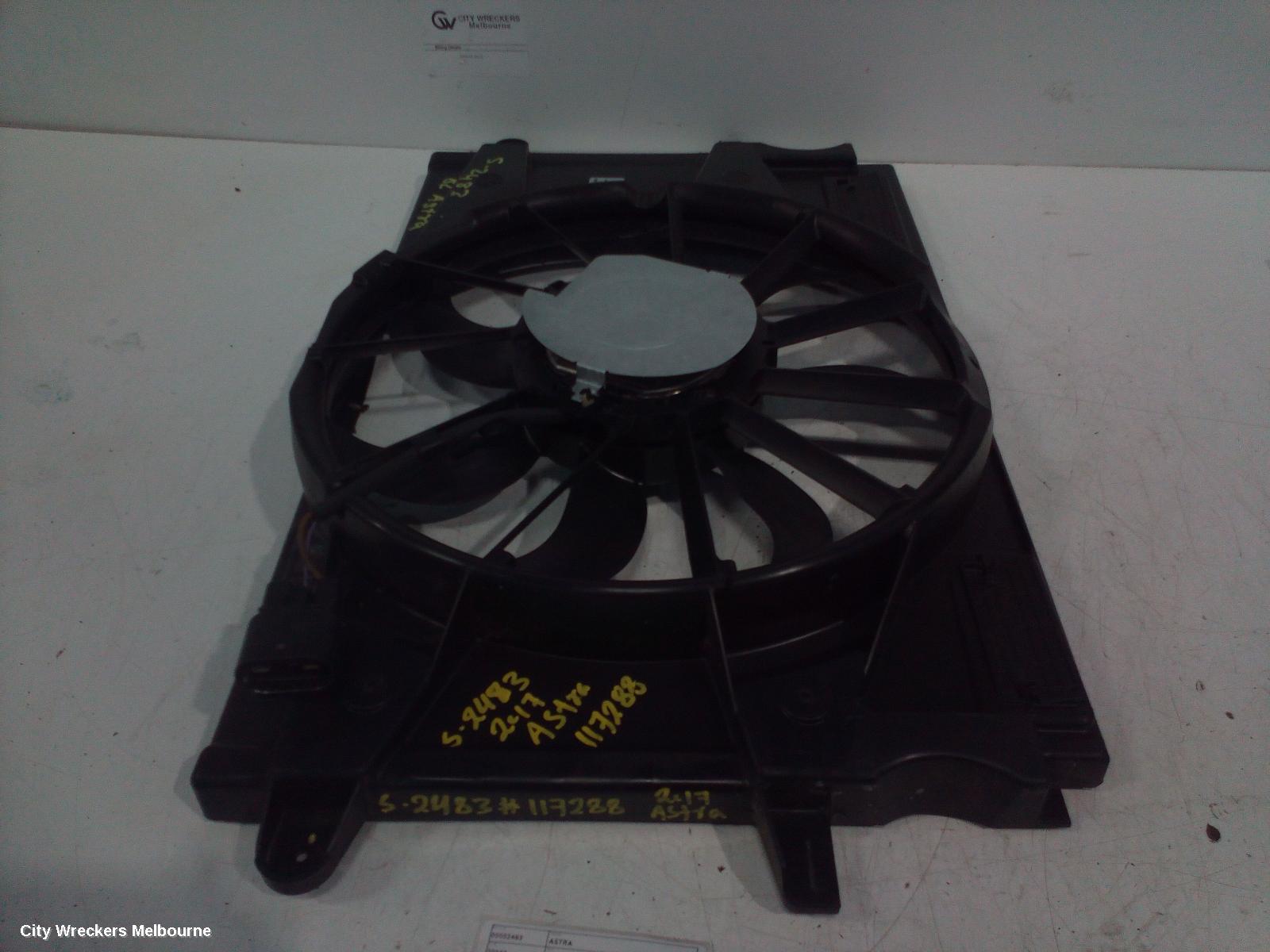 HOLDEN ASTRA FAN, RADIATOR FAN, 1.4, AUTO T/M, BK-BL, 05/2017 - 12/2020 - Image 2