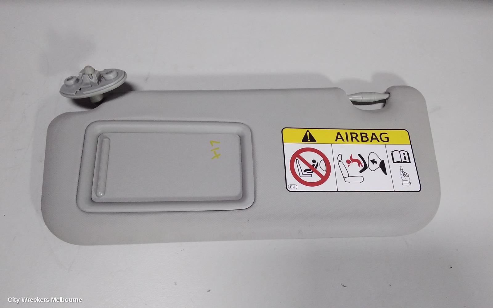 TOYOTA COROLLA SUNVISOR, ZRE182R, LH SIDE, 10/2012 - 06/2018 - Image 1