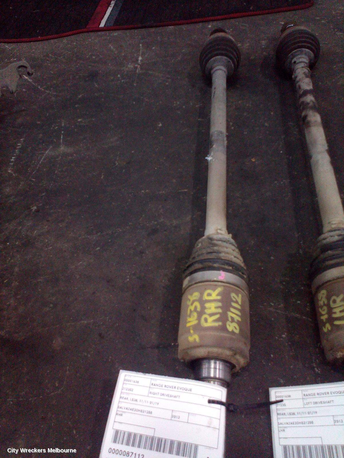 LAND ROVER RANGEROVER EVOQUE RIGHT DRIVESHAFT, REAR, DYNAMIC DRIVELINE, L538, 11/2011 - 01/2019 - Image 1