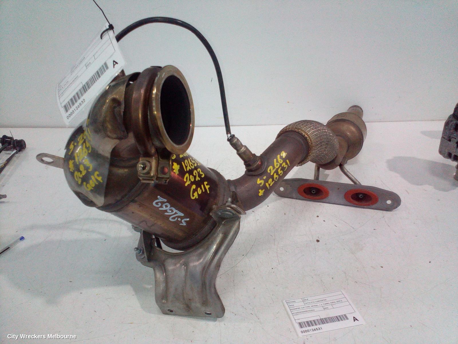 VOLKSWAGEN GOLF CATALYTIC CONVERTER, DOWNPIPE-CAT TYPE, PETROL, 1.4, TURBO, DJKA, GEN 8, 09/2020 ONWARDS - Image 1