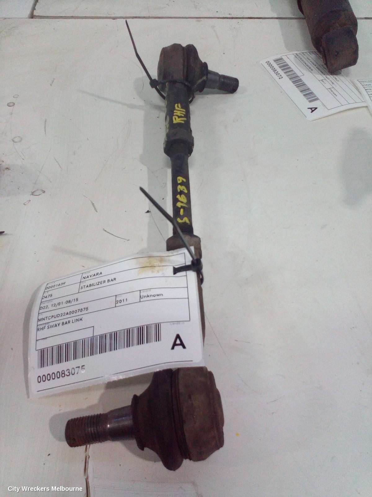 NISSAN NAVARA STABILISER BAR, D22, 12/2001 - 08/2015 - Image 1