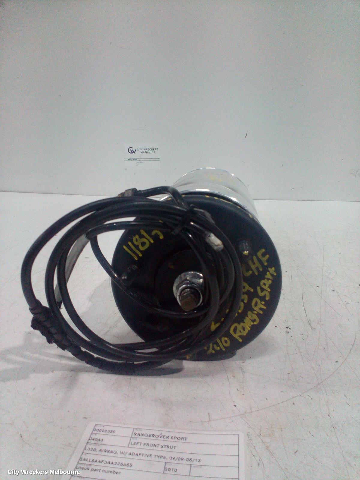 LAND ROVER RANGEROVER SPORT LEFT FRONT STRUT, L320, AIRBAG, W/ ADAPTIVE TYPE, 09/2009 - 05/2013 - Image 1