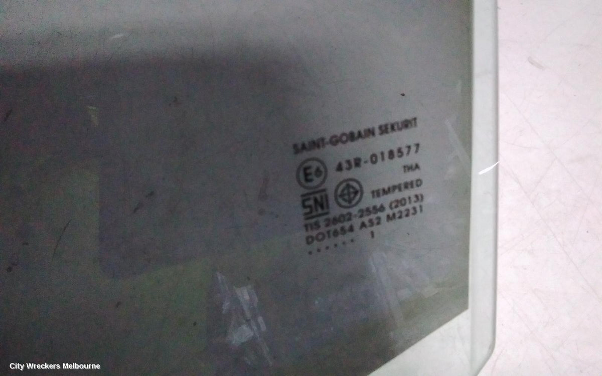 ISUZU DMAX LEFT REAR DOOR WINDOW, RG, DUAL CAB, 07/2020 ONWARDS - Image 3