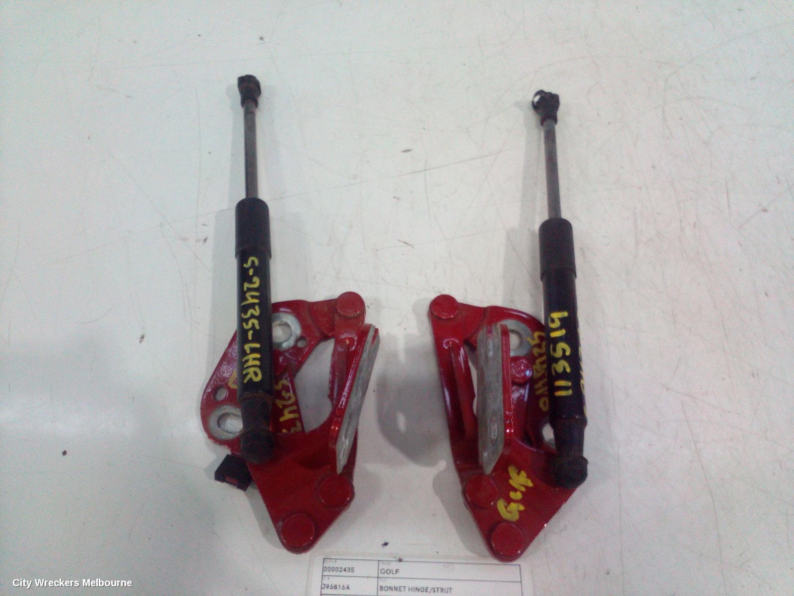 VOLKSWAGEN GOLF BONNET HINGE/STRUT, HINGES (PAIR), GEN 6, 10/2008 - 01/2016 - Image 3