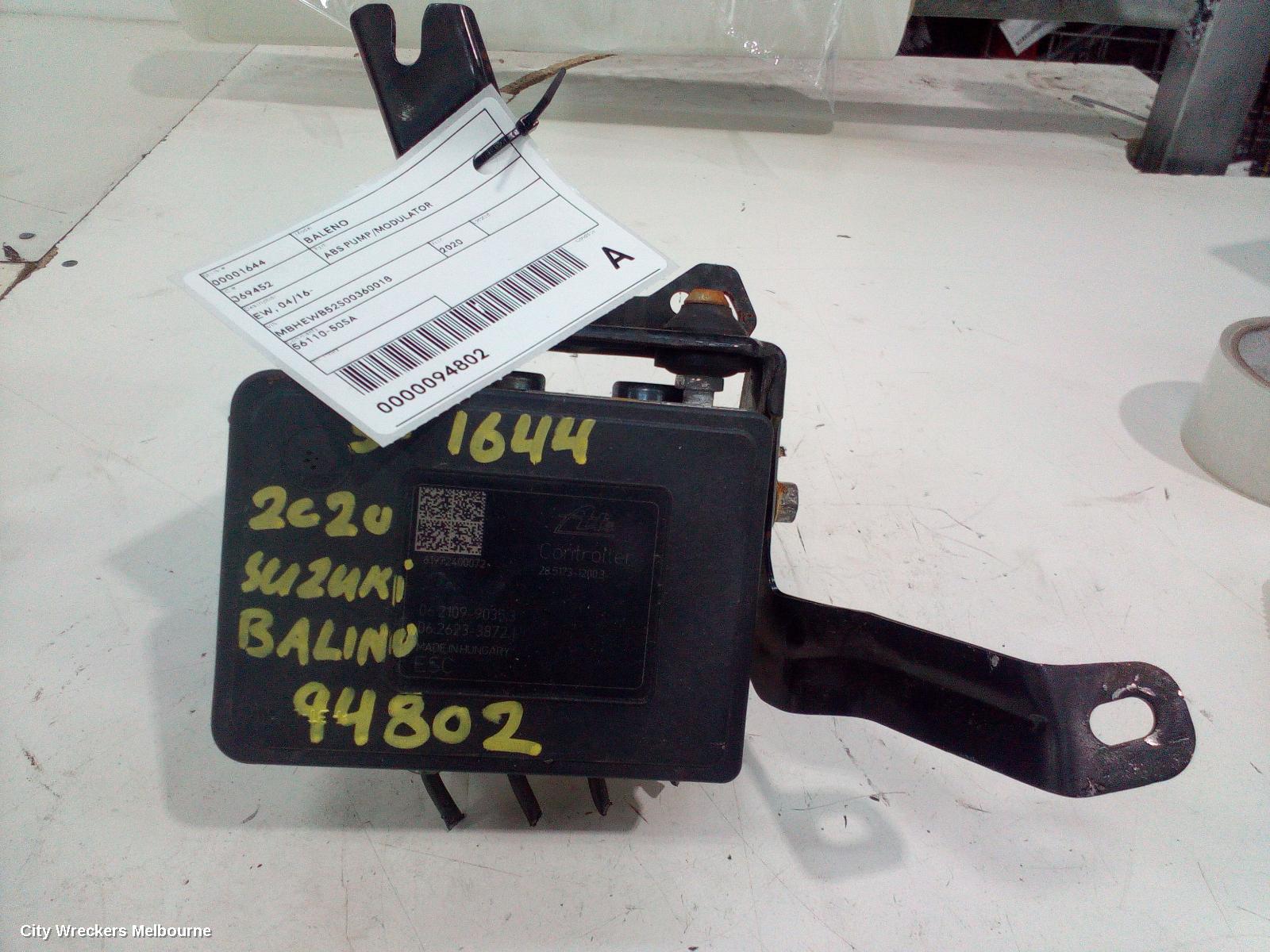 SUZUKI BALENO ABS PUMP/MODULATOR, EW, 04/2016 - 12/2022 - Image 1