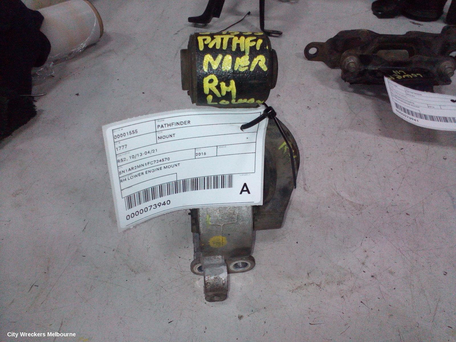 NISSAN PATHFINDER MOUNT, R52, 06/2013 - 04/2021 - Image 1