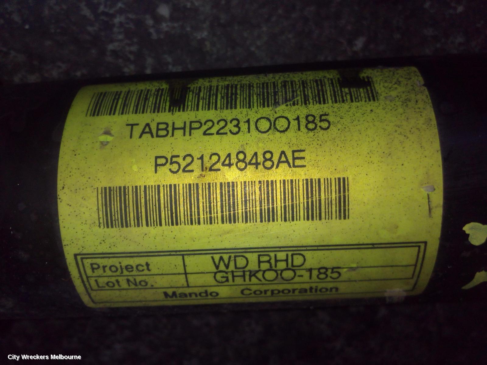 JEEP GRANDCHEROKEE STEERING BOX/RACK, STEERING RACK, WK, HYDRAULIC TYPE ONLY, NON SRT8, 10/2010 - 03/2013 - Image 1