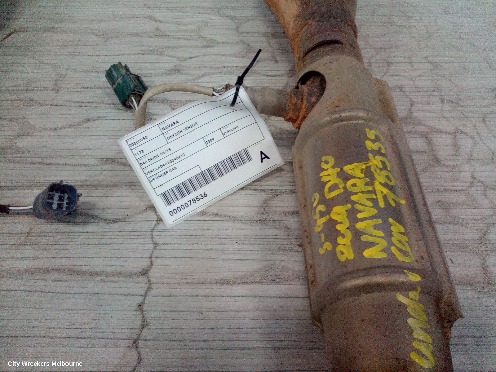 NISSAN NAVARA OXYGEN SENSOR, D40 09/2005 - 08/2015 - Image 1