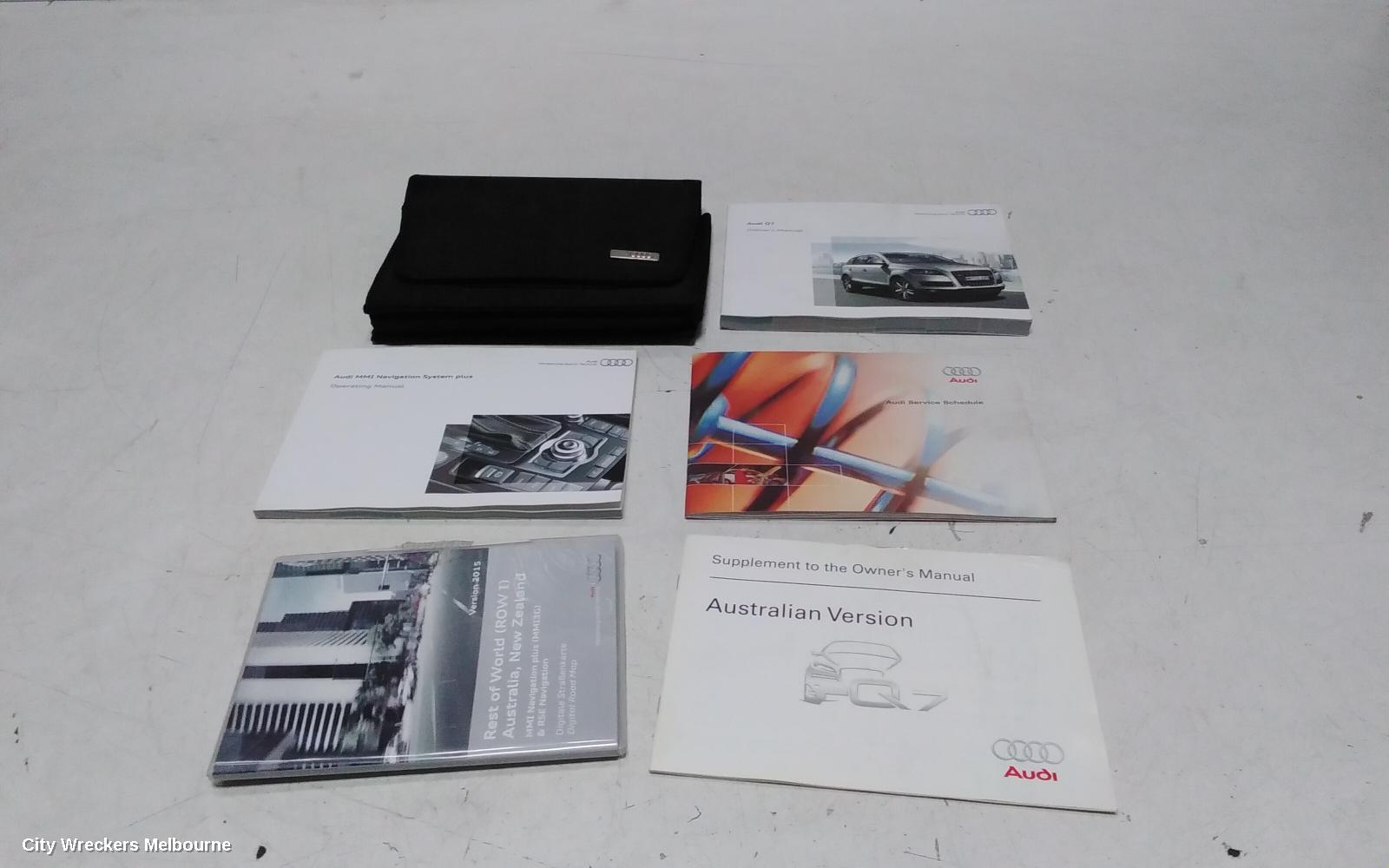 AUDI Q7 OWNERS HANDBOOK, 4L, DIESEL, 09/2006 - 08/2015 - Image 1
