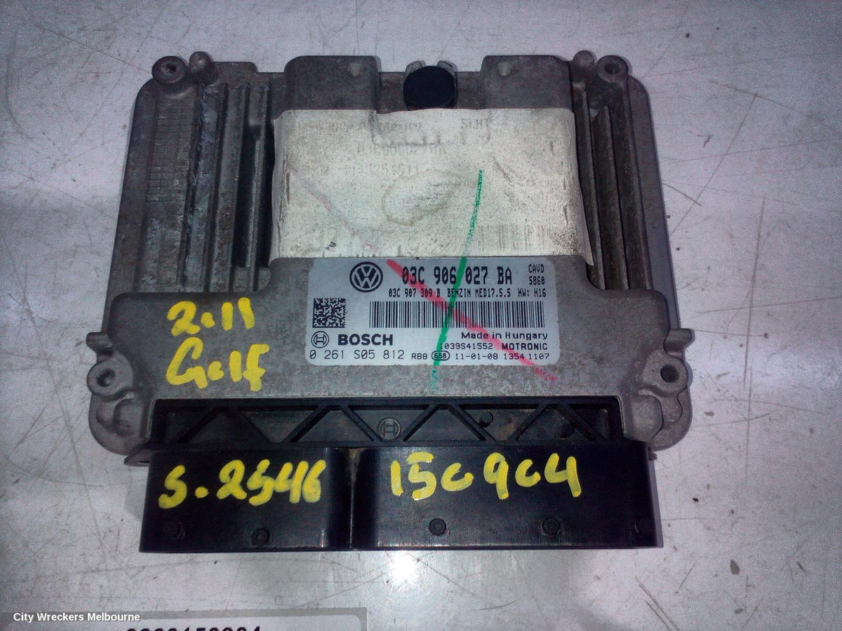 VOLKSWAGEN GOLF ECU, ENGINE ECU, 1.4, PETROL, CAVD CODE, ECU ONLY, GEN 6, 10/2008 - 01/2016 - Image 2
