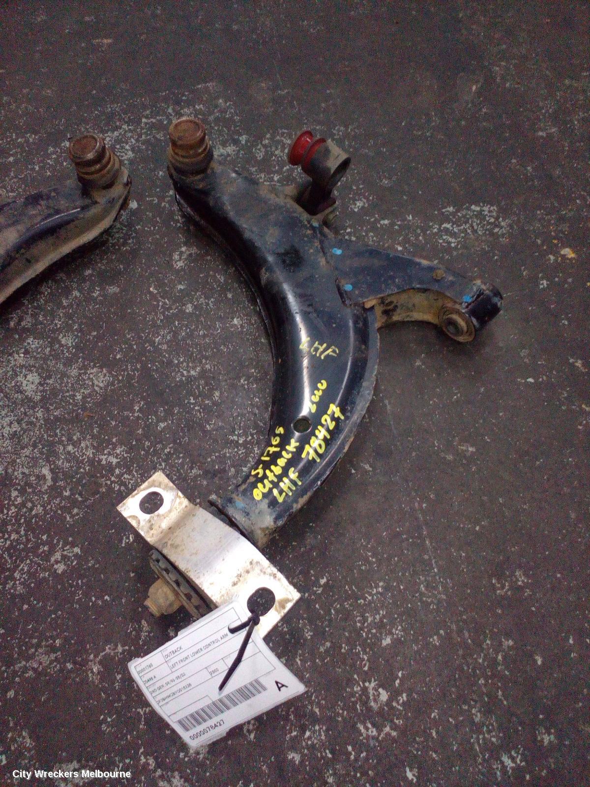 SUBARU OUTBACK LEFT FRONT LOWER CONTROL ARM, 2ND GEN, 09/1996 - 08/2003 - Image 1