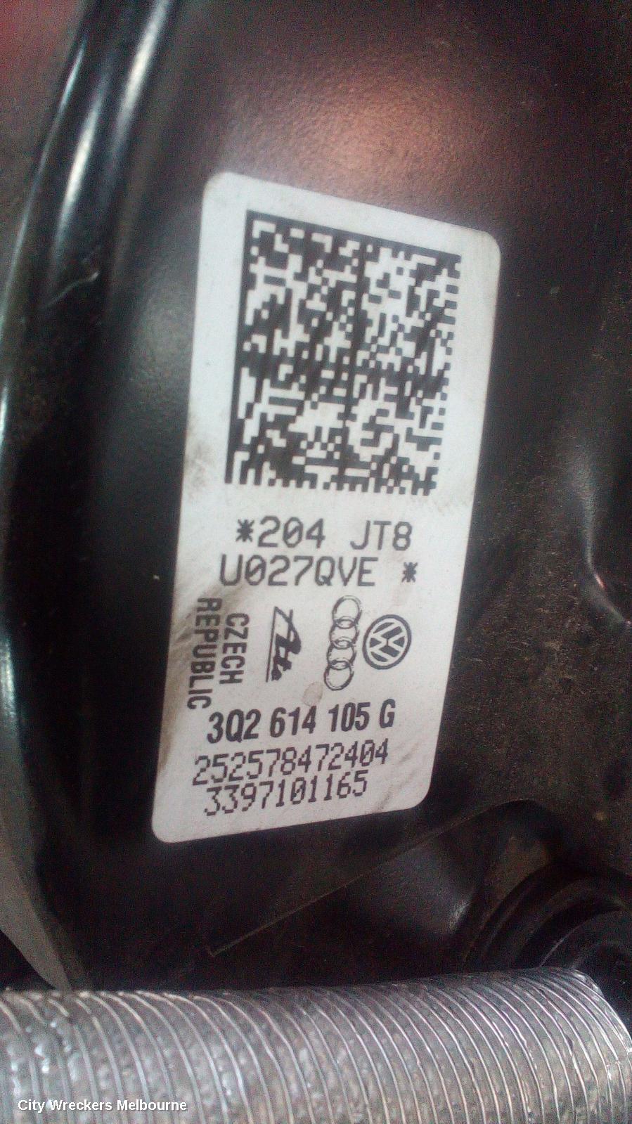 VOLKSWAGEN TIGUAN BRAKE BOOSTER, PETROL, 2.0, TURBO, 5NA, 06/2016 ONWARDS - Image 2