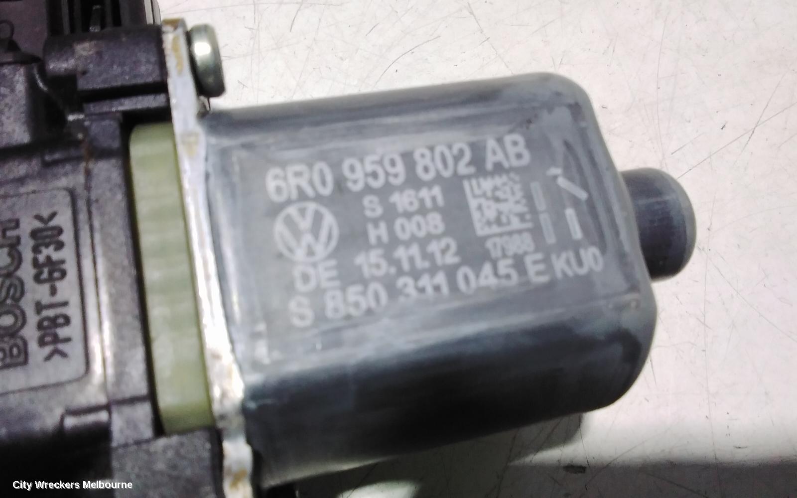 VOLKSWAGEN POLO RIGHT FRONT WINDOW REG/MOTOR, 6R, POWER, 5DR HATCH, 05/2010 - 05/2014 - Image 3