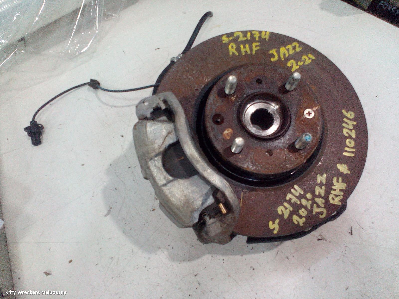 HONDA JAZZ RIGHT FRONT HUB ASSEMBLY, GK/GF, 07/2014 - 12/2020 - Image 2