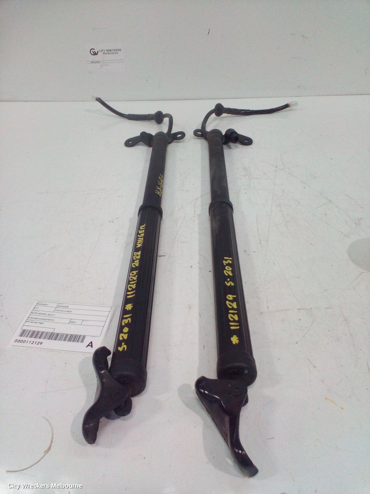 TOYOTA KLUGER HATCH STRUT, XU70 SERIES, 03/2021 ONWARDS - Image 2