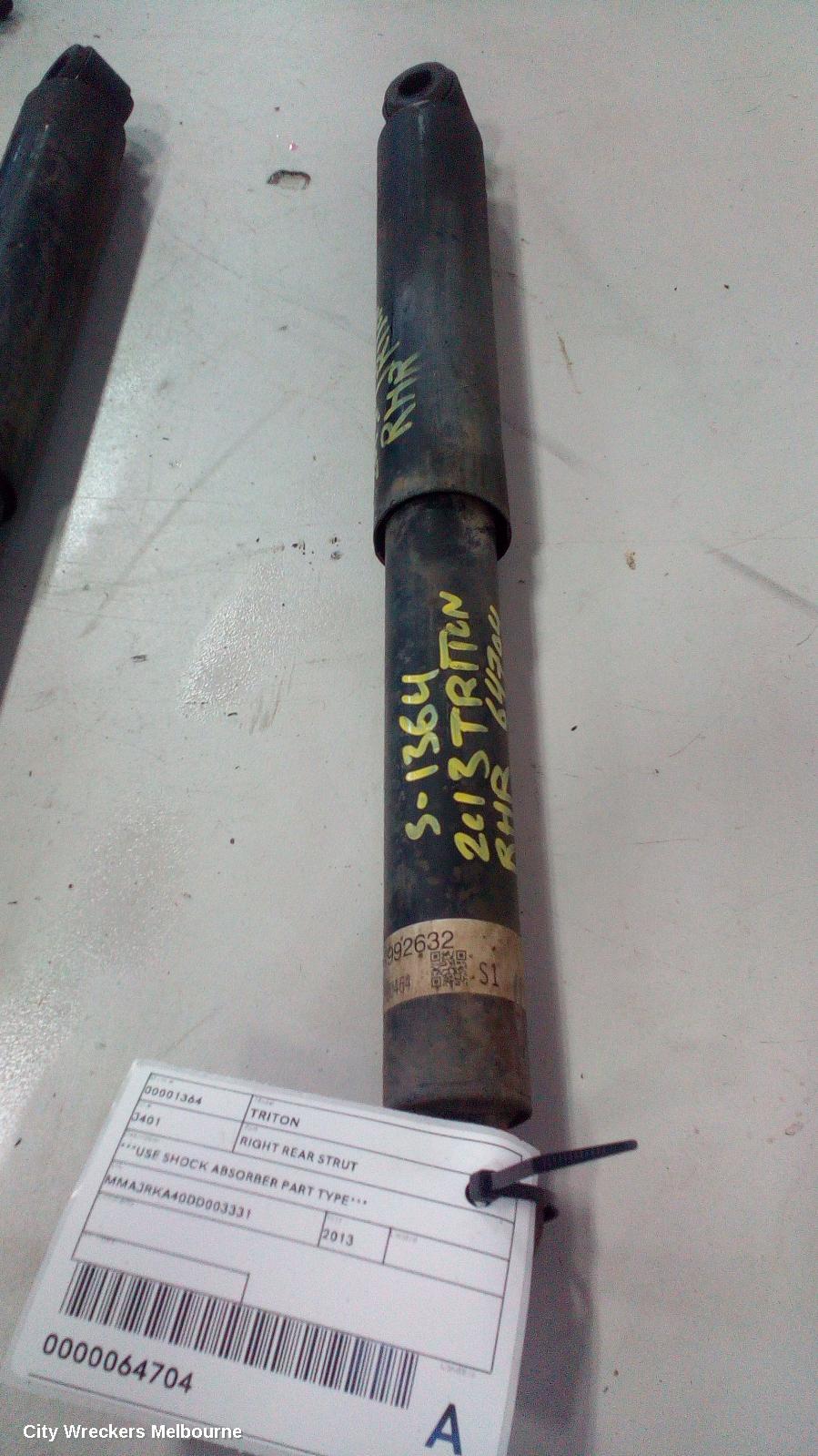 MITSUBISHI TRITON RIGHT REAR STRUT, ***USE SHOCK ABSORBER PART TYPE*** - Image 2