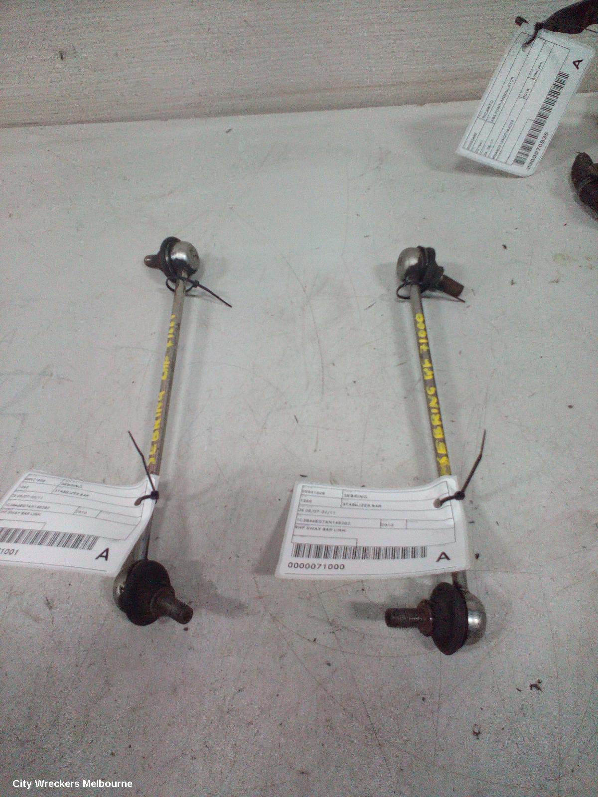 CHRYSLER SEBRING STABILISER BAR, JS, 05/2007 - 02/2011 - Image 2