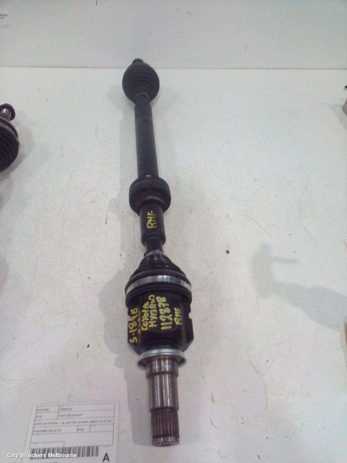 TOYOTA COROLLA RIGHT DRIVESHAFT, AUTO T/M, PETROL, 1.8, 2ZR-FXE, HYBRID, ZWE211R, 07/2018 ONWARDS - Image 2