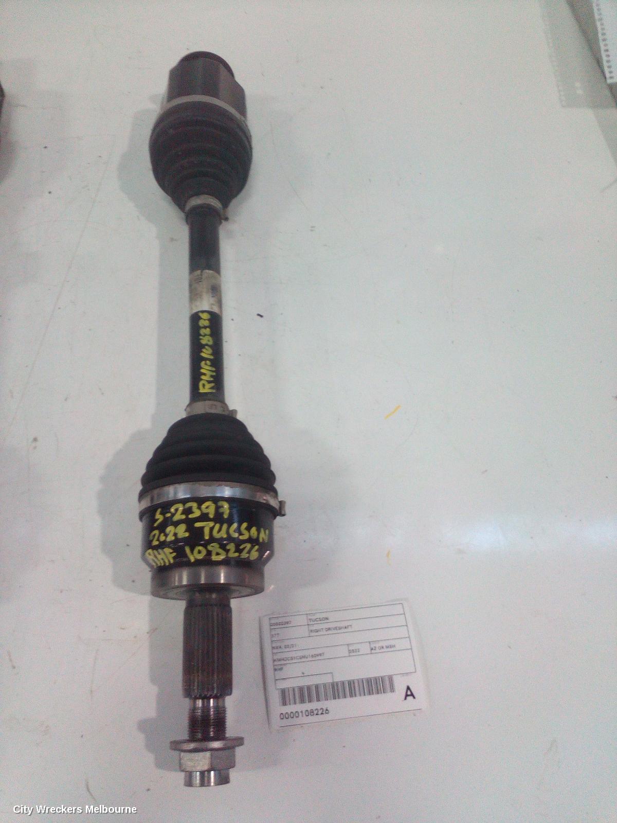 HYUNDAI TUCSON RIGHT DRIVESHAFT, NX4, FRONT, 02/2021 ONWARDS - Image 1