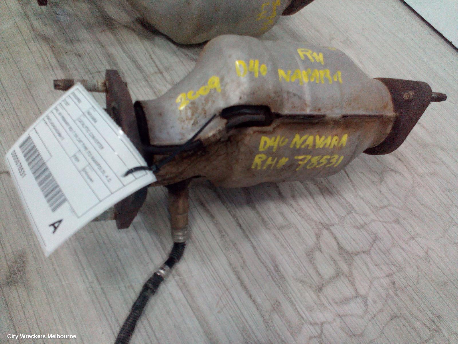 NISSAN NAVARA CATALYTIC CONVERTER, D40, RH PRIMARY BOLT ON CAT TYPE (TO MANIFOLD), 4.0, VQ40, PETROL, 09/2005 - 12/2011 - Image 1