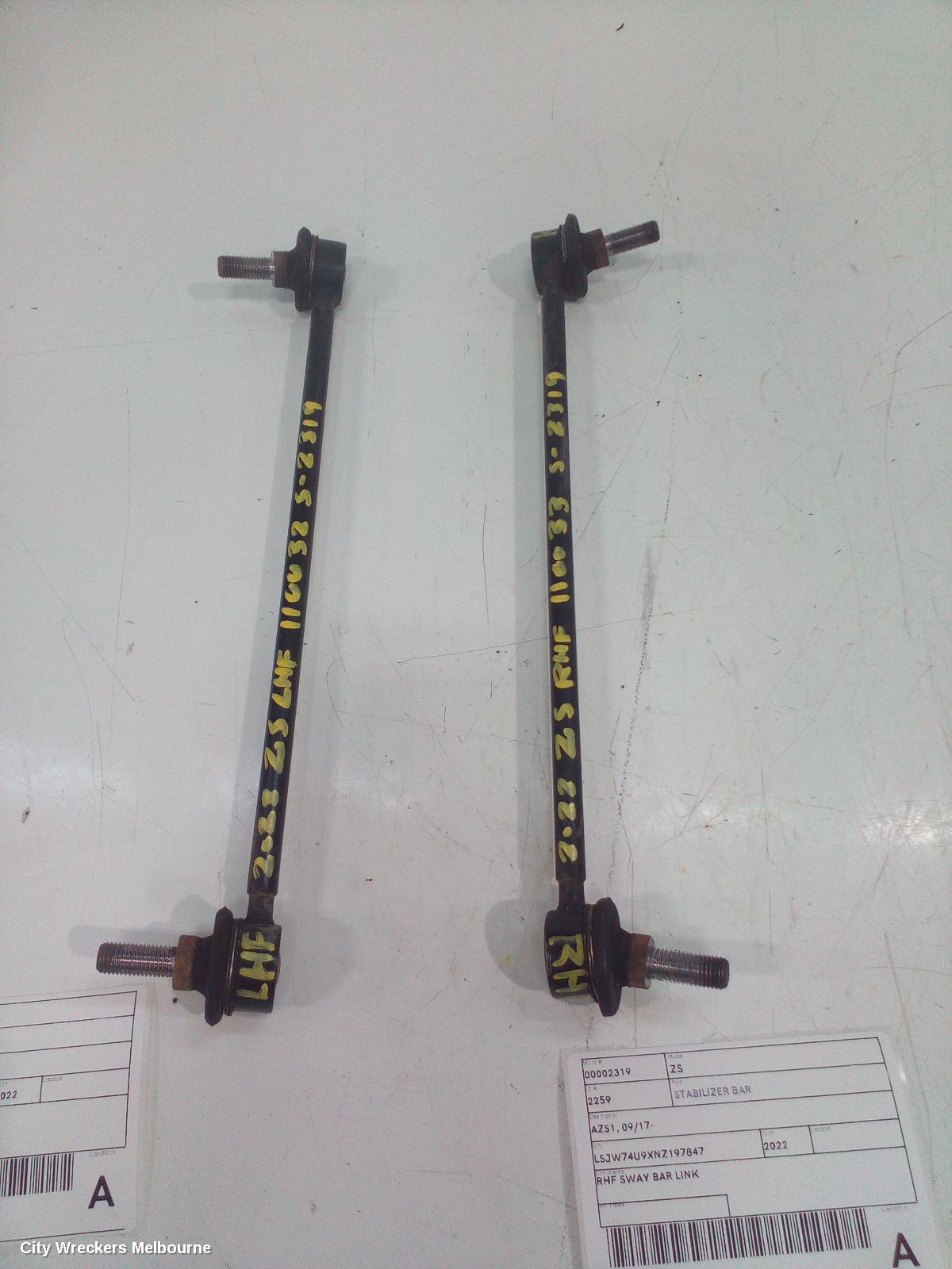 MG ZS STABILISER BAR, AZS1, 09/2017 - 06/2025 - Image 3
