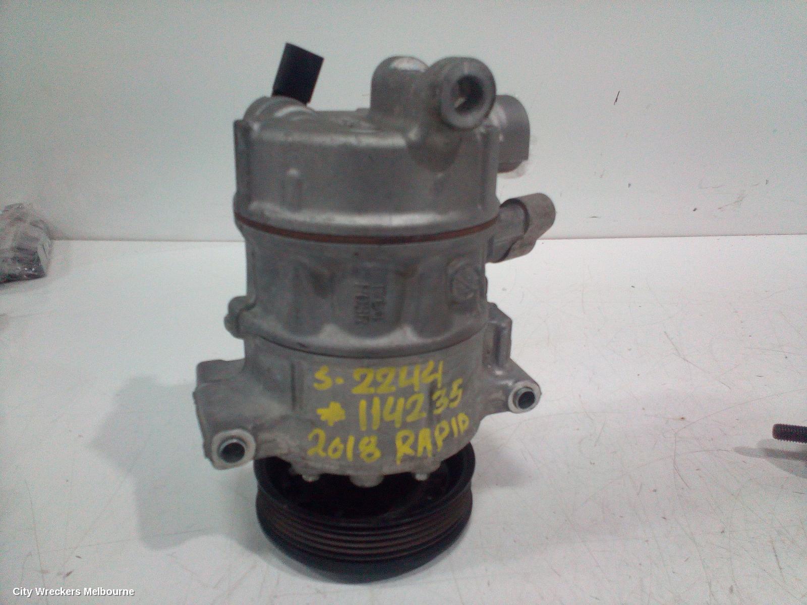 SKODA RAPID A/C COMPRESSOR, NH, 1.4, TURBO PETROL, 05/2014 - 12/2020 - Image 1