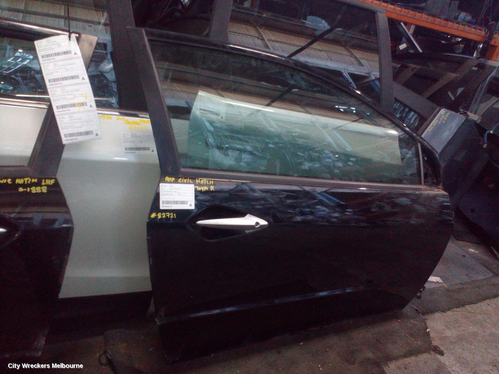 HONDA CIVIC RIGHT FRONT DOOR, 8TH GEN, 3DR HATCH, 07/2007 - 12/2011 - Image 2