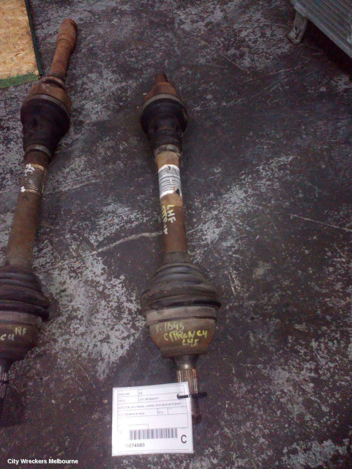 CITROEN C4 LEFT DRIVESHAFT, AUTO T/M, AL4 TRANS, 4 SPEED, RFJF/NFUF/5FTF/5FWF, 03/2005 - 09/2011 - Image 1