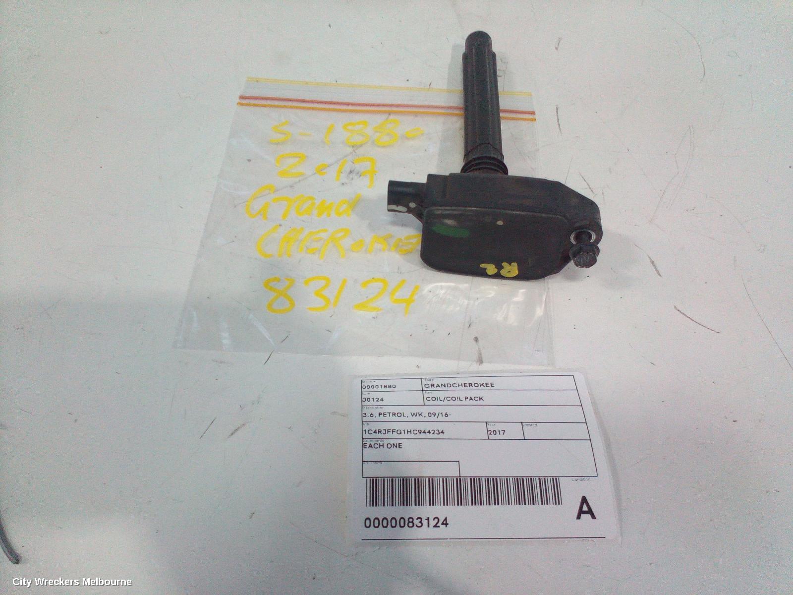 JEEP GRANDCHEROKEE COIL/COIL PACK, 3.6, PETROL, WK, 09/2016 ONWARDS - Image 2