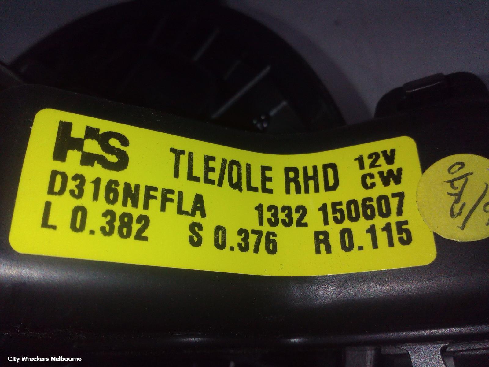 HYUNDAI TUCSON HEATER FAN MOTOR, TL, NON CLIMATE CONTROL TYPE, 07/2015 - 01/2021 - Image 3