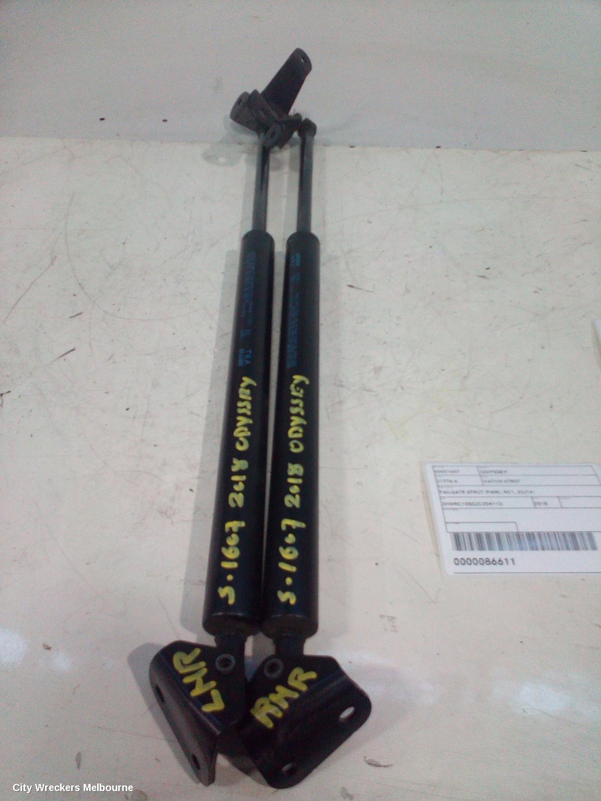 HONDA ODYSSEY HATCH STRUT, TAILGATE STRUT (PAIR), RC1, 02/2014 ONWARDS - Image 3
